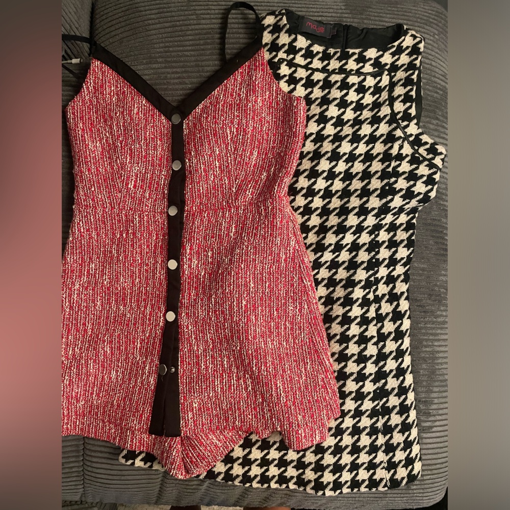 Set of Maje Tweed Dress/Romper